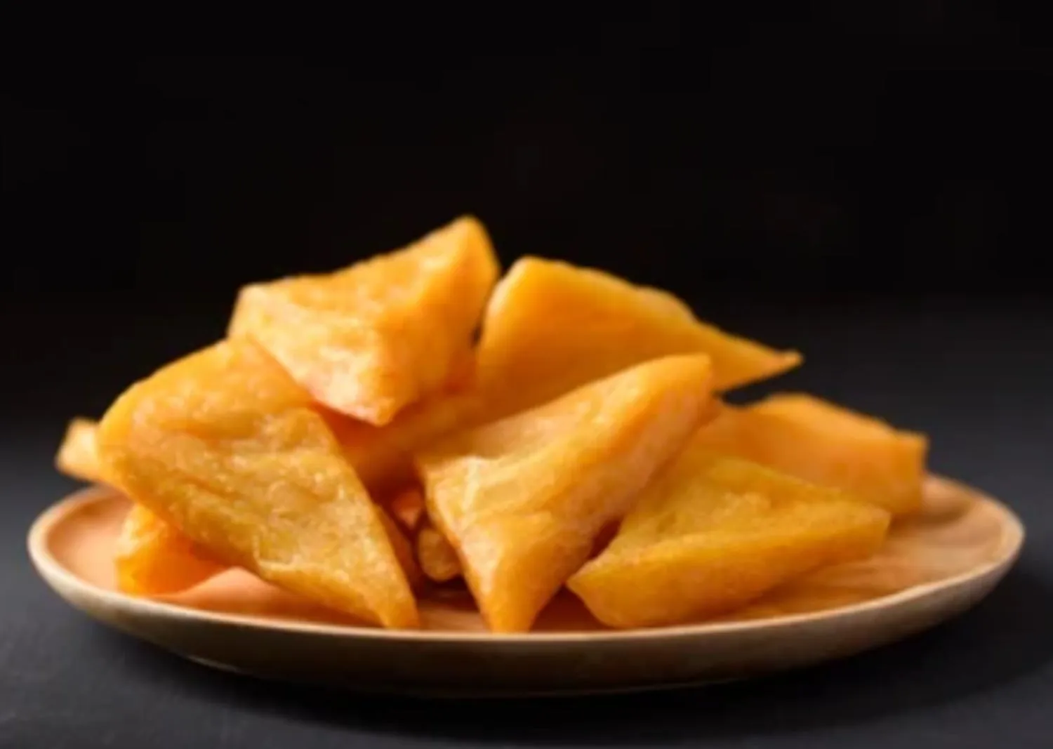 Golden triangles of fried Burmese tofu